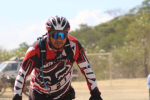 Participante de la MTB race 2025 rotary izucar